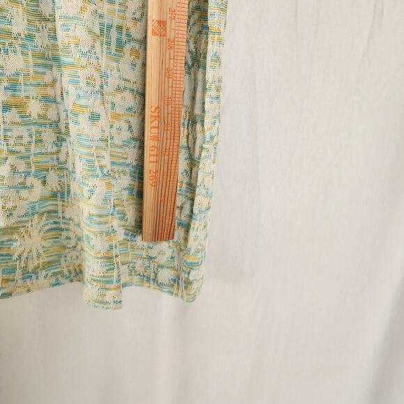 St John Collection knit dress Cream Green Yellow size 2 Santiago Knit Coastal - Picture 5 of 8